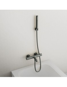 MITIGEUR BAIN AVEC KIT DOUCHE HELIOS TITANE 2
