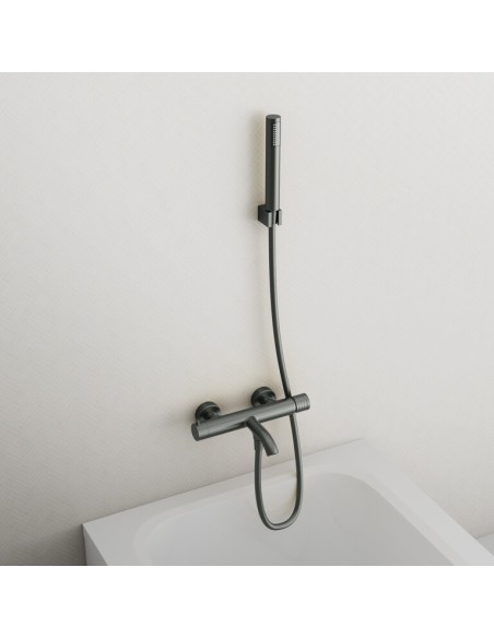 MITIGEUR BAIN AVEC KIT DOUCHE HELIOS TITANE