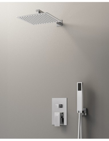 ORION MITIGEUR DOUCHE ENCASTRÉ CHROMÉ + TETE MURALE