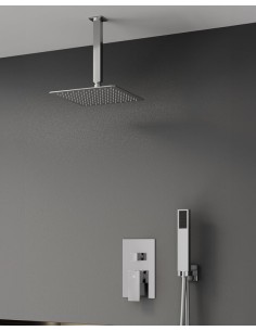 ORION MITIGEUR DOUCHE ENCASTRÉ CHROME + TETE AU PLAFOND