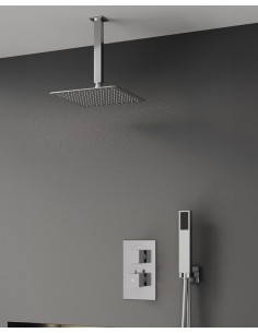 DOUCHE THERMOSTATIQUE ORION CHROME + TETE PLAFOND
