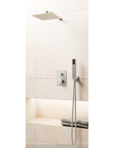 KIT DOUCHE THERMOSTATIQUE ORION NICKEL + TETE MURALE
