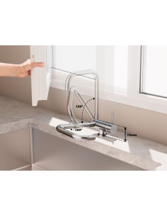 MITIGEUR CUISINE PLIANTE ALEXIA CHROME 2