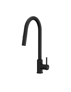 MITIGEUR CUISINE EXTRACTIBLE ROUND ACIER NOIR