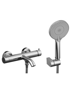 MITIGEUR BAIN AVEC KIT DOUCHE UNIVERSAL CHROME