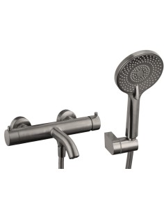 MITIGEUR BAIN AVEC KIT DOUCHE UNIVERSAL NICKEL