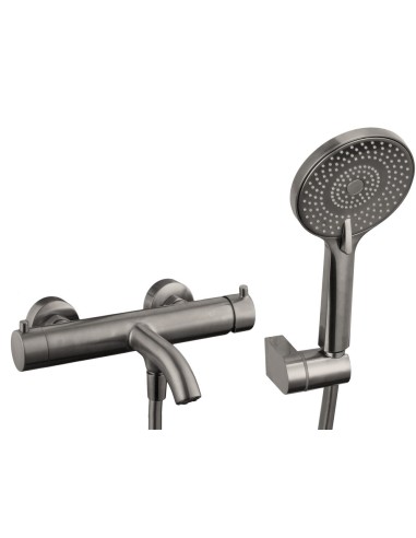MITIGEUR BAIN AVEC KIT DOUCHE UNIVERSAL NICKEL