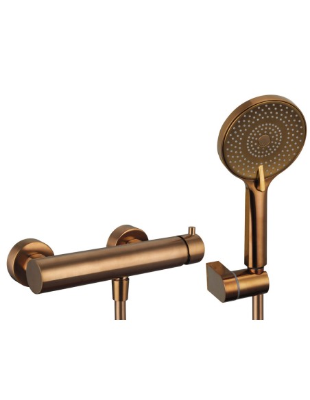 MITIGEUR DOUCHE AVEC KIT UNIVERSAL CUIVRE