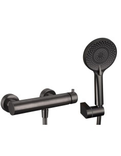MITIGEUR DOUCHE AVEC KIT UNIVERSAL TITANE