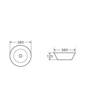 LAVABO SPIN 36B AQUORE