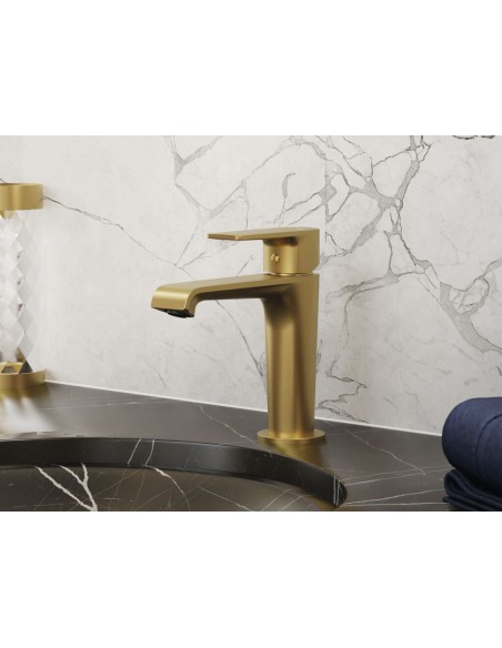 MITIGEUR LAVABO FIORE OR