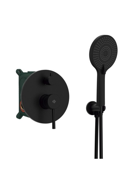 PIÈCES EXTERNES ENCASTRÉ SIRIO DOUCHE MITIGEUR NOIR