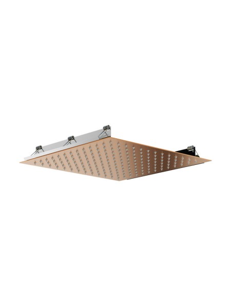 TETE DOUCHE ENCASTRÉ AU PLAFOND CARRÉ 30x30cm CUIVRE