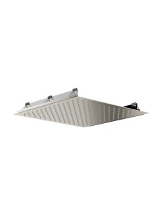 TETE DOUCHE ENCASTRÉ AU PLAFOND CARRÉ 30x30cm NICKEL