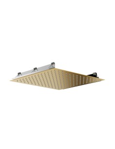 TETE DOUCHE ENCASTRÉ AU PLAFOND CARRÉ 30x30cm OR