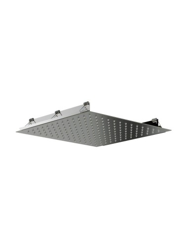 TETE DOUCHE ENCASTRÉ AU PLAFOND CARRÉ 30x30cm TITANE