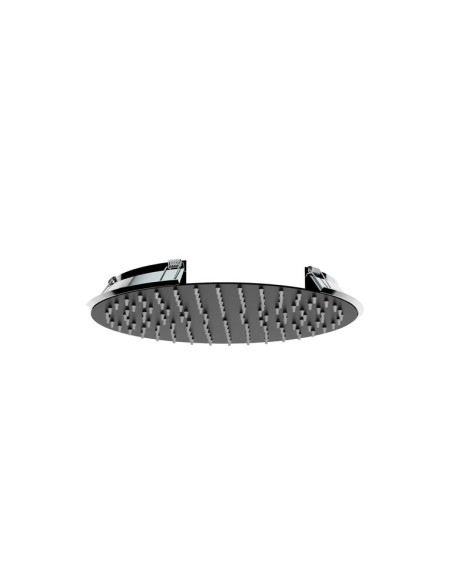 TETE DOUCHE ENCASTRÉ AU PLAFOND RONDE 30cm NOIR