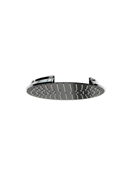 TETE DOUCHE ENCASTRÉ AU PLAFOND RONDE 30cm TITANE