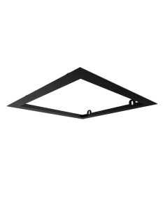 PRE-CADRE 35X35cm TETE DOUCHE ENCASTRÉ AU PLAFOND NOIR CARRÉ