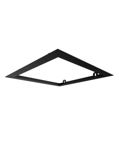 PRE-CADRE 35X35cm TETE DOUCHE ENCASTRÉ AU PLAFOND NOIR CARRÉ