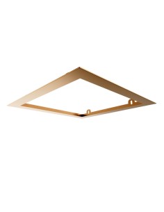 PRE-CADRE 35X35cm TETE DOUCHE ENCASTRÉ AU PLAFOND CUIVRE CARRÉ