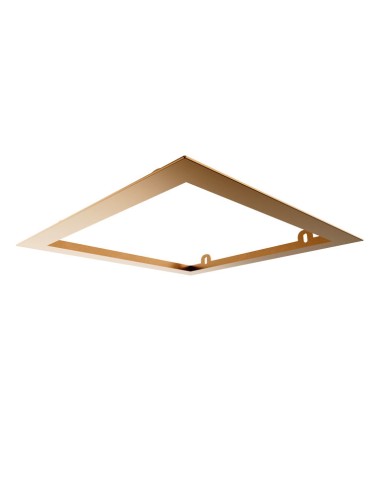 PRE-CADRE 35X35cm TETE DOUCHE ENCASTRÉ AU PLAFOND CUIVRE CARRÉ