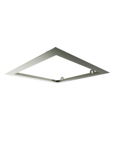 PRE-CADRE 35X35cm TETE DOUCHE ENCASTRÉ AU PLAFOND NICKEL CARRÉ