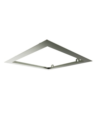 PRE-CADRE 35X35cm TETE DOUCHE ENCASTRÉ AU PLAFOND NICKEL CARRÉ