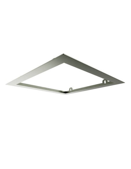 PRE-CADRE 35X35cm TETE DOUCHE ENCASTRÉ AU PLAFOND NICKEL CARRÉ