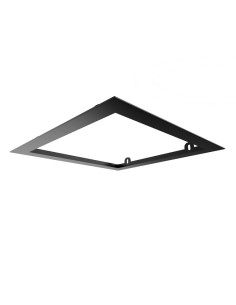 PRE-CADRE 35X35cm TETE DOUCHE ENCASTRÉ AU PLAFOND TITANE CARRÉ