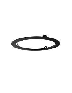 PRE-CADRE 35cm TETE DOUCHE ENCASTRÉ AU PLAFOND NOIR RONDE