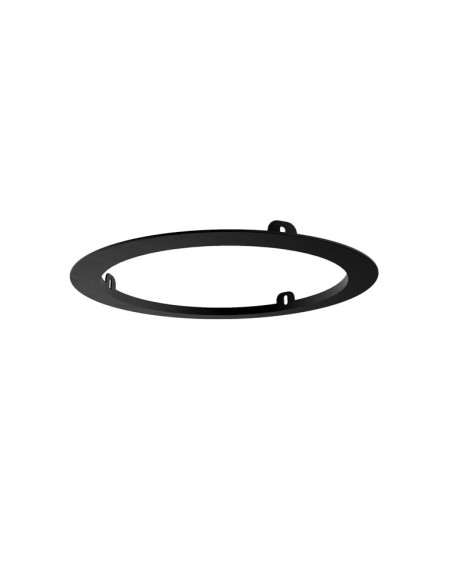 PRE-CADRE 35cm TETE DOUCHE ENCASTRÉ AU PLAFOND NOIR RONDE