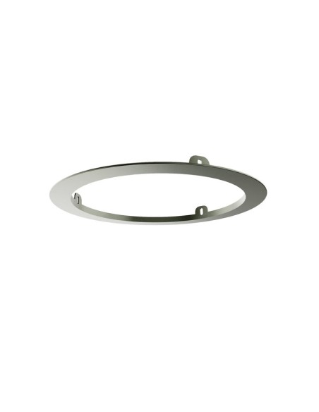 PRE-CADRE 35cm TETE DOUCHE ENCASTRÉ AU PLAFOND NICKEL RONDE