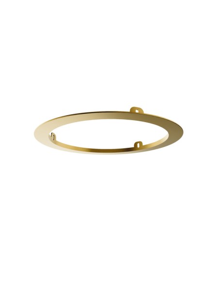 PRE-CADRE 35cm TETE DOUCHE ENCASTRÉ AU PLAFOND OR RONDE