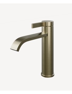 Mitigeur lavabo doré brossé KROOS Fiumina / Élégant et moderne
