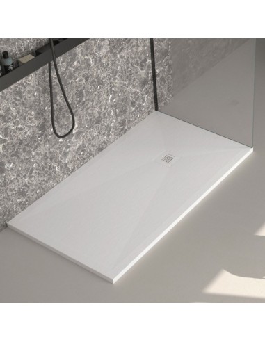 RECEVEUR DE DOUCHE  BLANC FINITION ARDOISE STONE PLUS DUPLACH