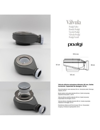 RECEVEUR DE DOUCHE HOSS SAND HUMO POALGI