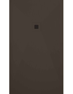 RECEVEUR DE DOUCHE CHOCOLAT FINITION ARDOISE STONE PLUS DUPLACH