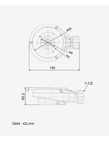 Receveur de douche Stone 3D Chêne Duplach