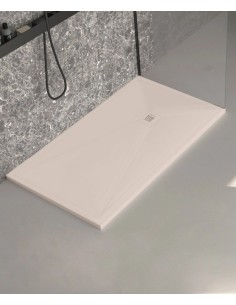 RECEVEUR DE DOUCHE CRÈME FINITION ARDOISE STONE PLUS DUPLACH 2