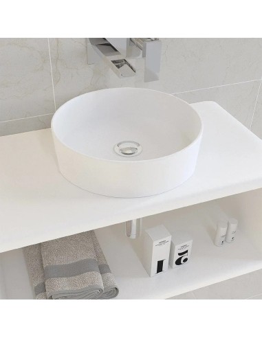 Vasque ronde en céramique blanc mat Osiris Art Bath