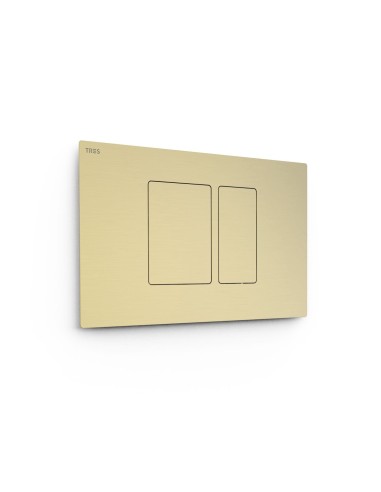 Bouton chasse d'eau double Cava Dorado  Tres 25429801CA