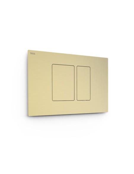 Bouton chasse d'eau double Cava Dorado  Tres 25429801CA