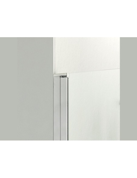 Paroi de douche fixe + porte battante 6 mm anticalcaire | Sanitshop Plus