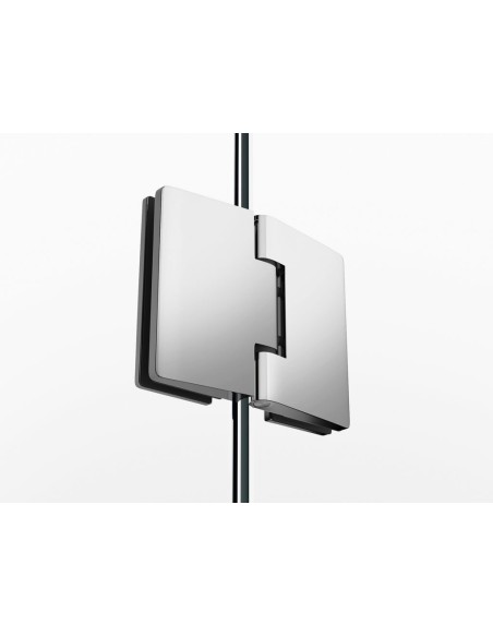 Paroi de douche fixe + porte battante sur mesure | Verre 8 mm