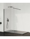 Paroi de douche fixe verre 8 mm avec bras | Sanitshop Plus
