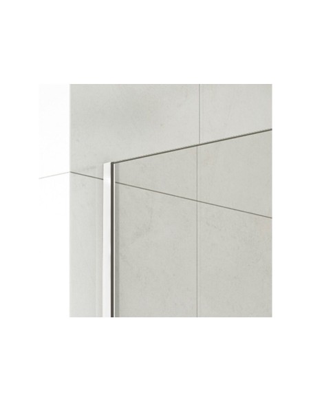 Paroi de douche fixe verre 8 mm avec bras | Sanitshop Plus