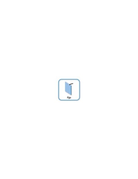 Paroi de douche fixe verre 8 mm avec bras | Sanitshop Plus