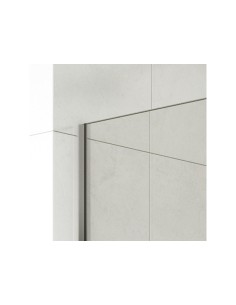 Paroi de douche fixe verre 8 mm avec bras | Sanitshop Plus 2