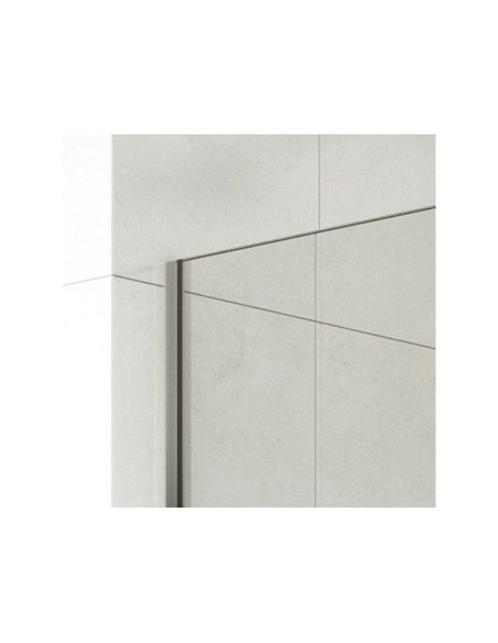 Paroi de douche fixe verre 8 mm avec bras | Sanitshop Plus